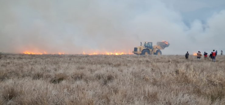 Burdur’da 50 dönüm sazlık yandı