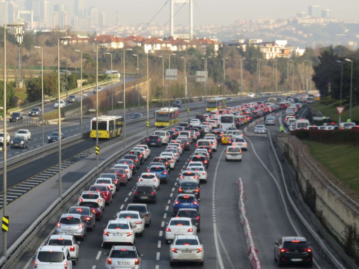 Kısıtlamanın olmadığı ikinci Cumartesi İstanbul trafiği