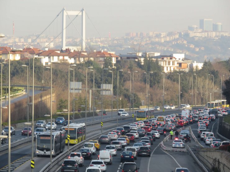 Kısıtlamanın olmadığı ikinci Cumartesi İstanbul trafiği