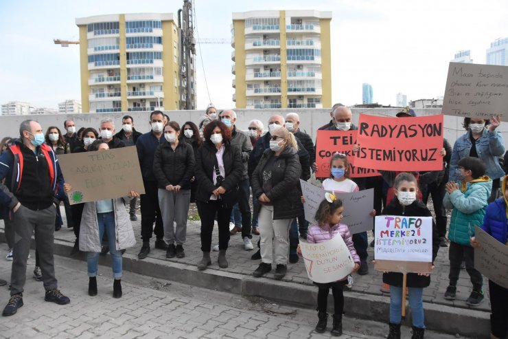 Mahallede trafo istemeyen vatandaşlar eylem yaptı