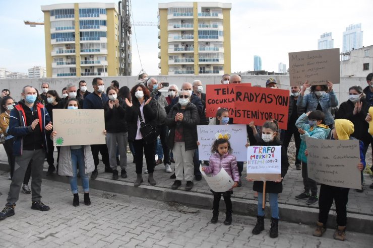 Mahallede trafo istemeyen vatandaşlar eylem yaptı