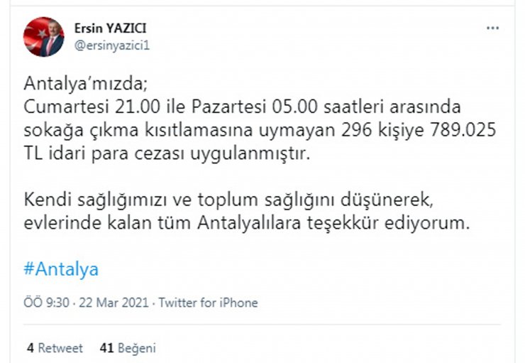 Antalya 'çok Yüksek Riskli İller' Kategorisine Girdi, Cezalar 50 Milyon Tl'yi Aştı