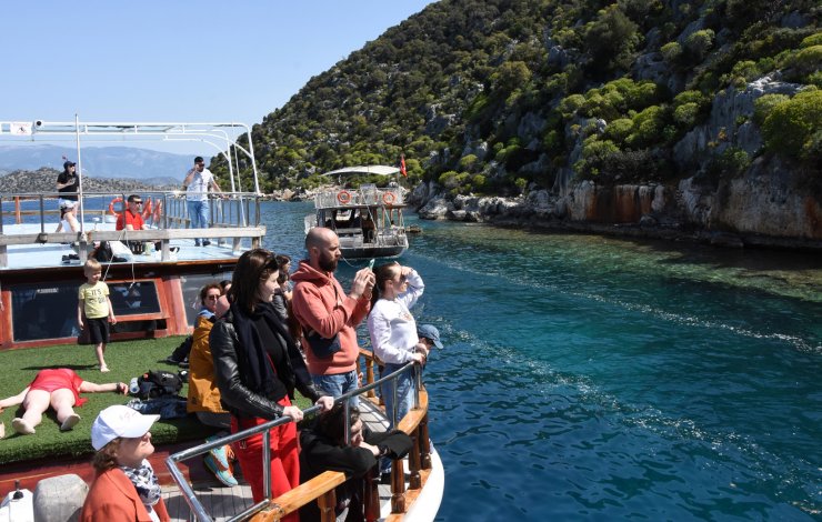 Kekova'da Rus Turist Hareketliliği