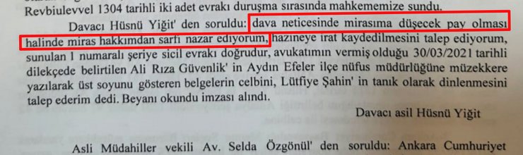 5 Milyar Dolarlık Arazi Davasında, Miras Hakkından Vazgeçti