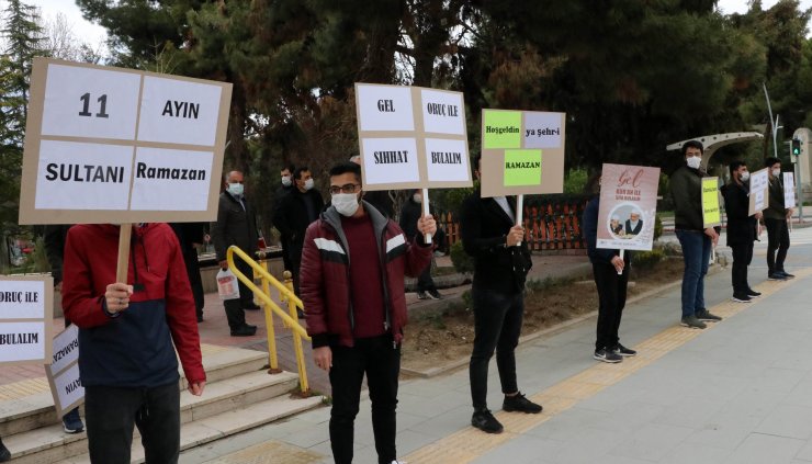 Burdur Müftülüğü'nden Pankartlı Ramazan Etkinliği