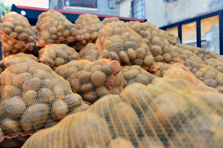 Adana’da Ücretsiz Patates Dağıtımına Başlandı