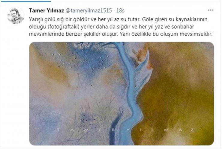 Yarışlı Gölü'nde Oluşan Doğa Harikası Hayran Bıraktı