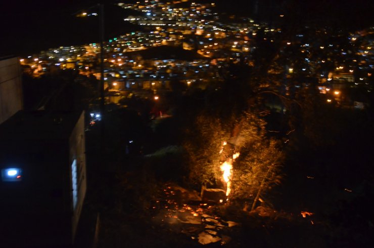 Bodrum'da Makilik Alanda Yangın