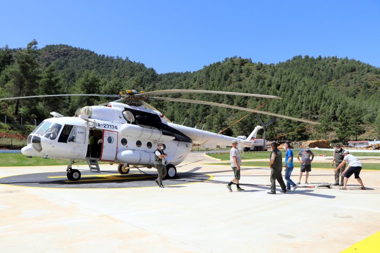 Söndürme Helikopterleri, Marmaris Ve Milas'ta Kullanıma Hazır