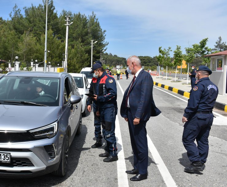 Marmaris Kaymakamı Jandarma İle Denetim Yaptı