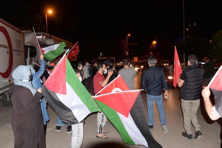 Hatay'da, İsrail'in Mescid-i Aksa Saldırıları Protesto Edildi