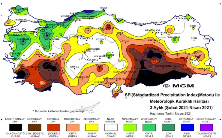 Üç Bölgede 'olağanüstü' Kuraklık