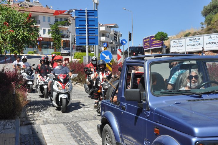 Datça'da Motosikletlilerden 19 Mayıs Turu